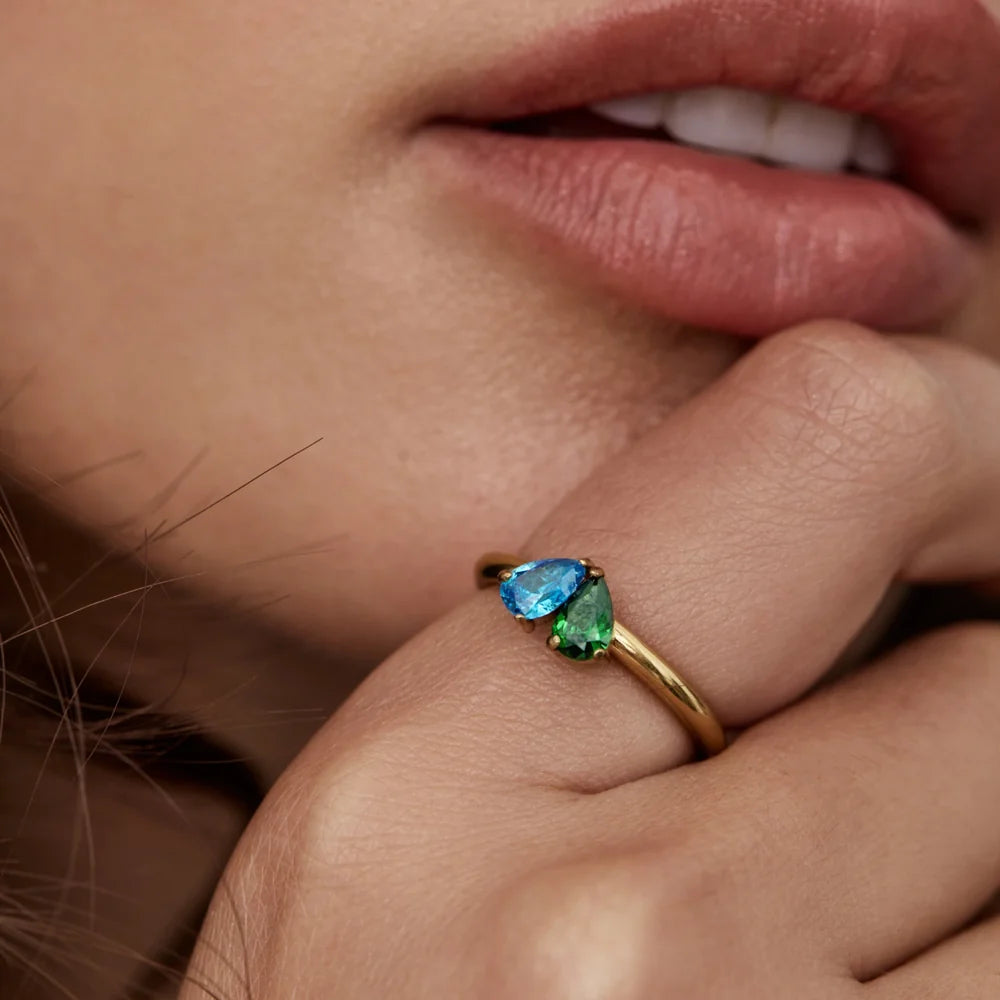Elara Ring worn on the hand